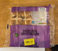Richly fruited hot cross buns
