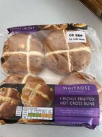 4 Richly Fruited Hot Cross Buns