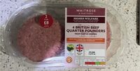 4 British Beef Quarter Pounders
