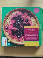 Beetroot, Spinach & Marscapone Quiche