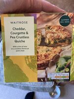 Cheddar Courgette And Pea Crustless Quiche