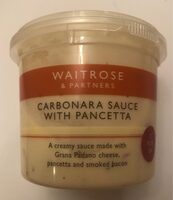 Carbonara sauce with pancetta