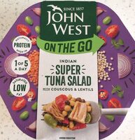 John west Indian super tuna salad with couscous and lentils