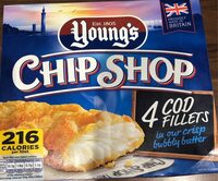 Youngs Chip Shop Cod 4pk