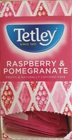 Tetley raspberry and pomegranate tea