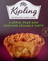 Mr killing apple pear & custard tarts