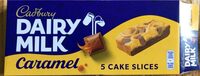 Dairy milk caramel cake slices