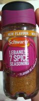 Lebanese 7 spice seasoning