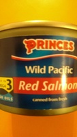 Wild pacific red salmon