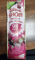 Berry and white chocolate shots