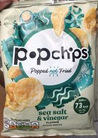 Popchips sea salt & vinegar flavour potato snacks