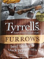 Tyrells - Bramburky s příchutí hovězího hrudi a černého pepře