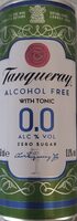 Tanqueray alchol free with tonic