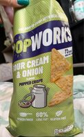 Sour Cream & Onion popped crisps