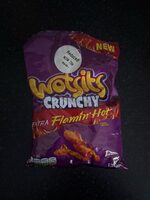 WALKERS W wotsits CRUNCHY Flamin Hot FLAVOUR CORN