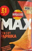 Walkers max punchy paprika