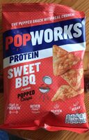 Sweet BBQ flavour popped crisps