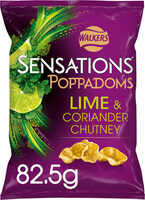 Poppadoms Lime & Coriander Chutney Flavour Potato & Gram Flour Snack