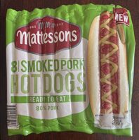 8 Smoked Pork Hot Dogs