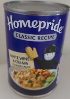 White wine & cream sauce