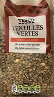 Tesco Lentilles Vertes