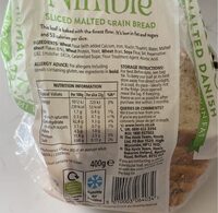 Sliced malted grain bread