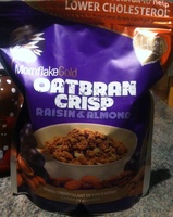 Muesli croustillant de son d'avoine raisins et amandes