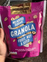 Mornflake Mighty Oats No added sugar granola fruit, nut & seed