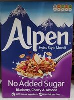 Muesli con arándanos, cerezas y almendras sin azúcares añadidos