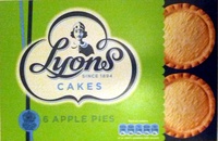 Lyons Cakes 6 Apple Pies