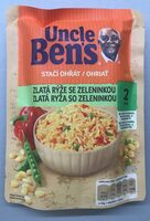 Zlatá rýže se zeleninkou