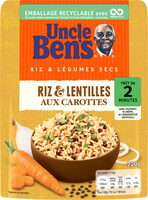 Riz et lentilles aux carottes