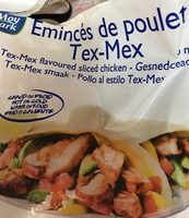 Eminces de poulet tex mex