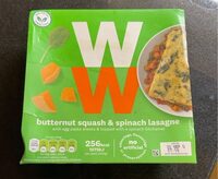 Butternut squash & spinach lasagne