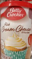 Betty Crocker RICH CREAM CHEESE STYLE NO ARTIFICIA