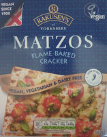 Matzos: Flame Baked Crackers