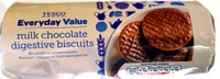 Milk chocolate digestive biscuits