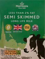 Semi Skimmed Long Life Milk