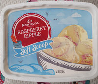 Raspberry ripple soft Scoop