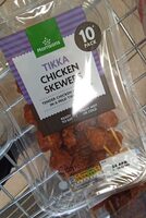 Tikka chicken skewers