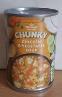 Chunky chicken and vegetable soup