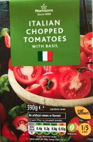Italian chopped tomatoes with basil