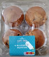 4 Blueberry Muffins