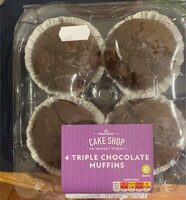 4 Triple Chocolate Muffins