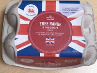 6 Medium Free Range Eggs