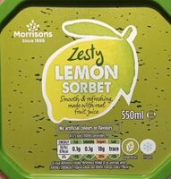Zesty Lemon Sorbet