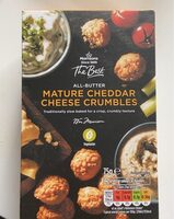 All butter mature cheddar cheese crumbles