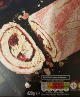 Raspberry roulade