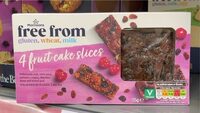 4 fruits cake slices