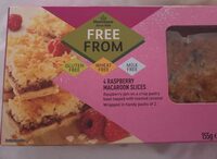 Free from Raspberry macaroon slice